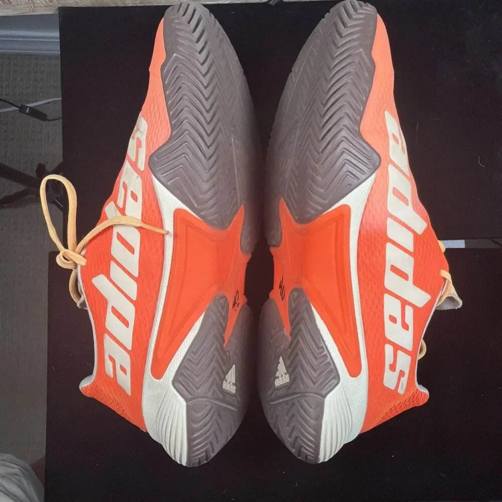 Adidas Barricade Womens Tennis Pickleball Shoes Orange HP7416 9.5